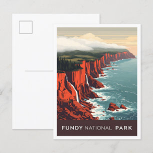 Fundy National Park New Brunswick Canada Travel Vykort