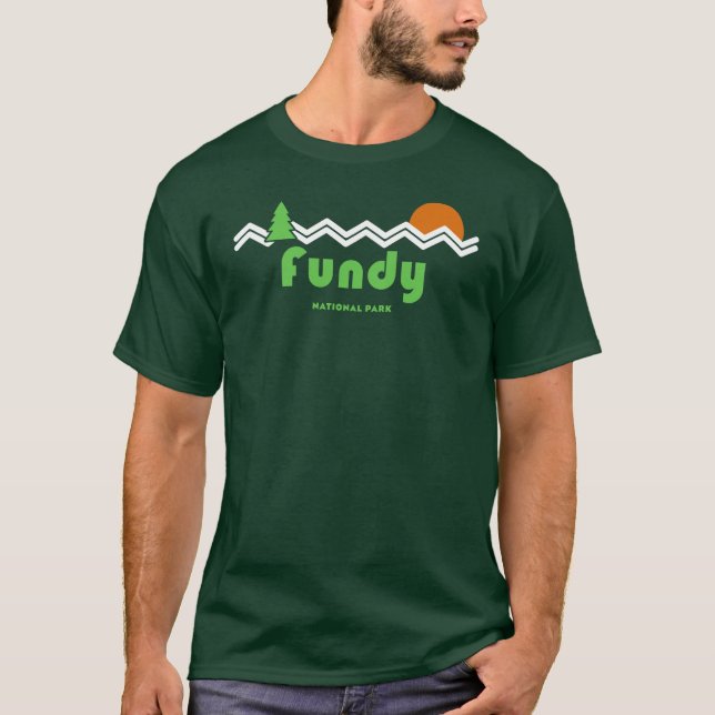 Fundy National Park Retro T Shirt (Framsida)