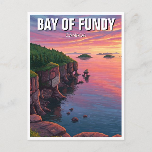 Fundy Nova Scotia Kanada Vykort (Framsida)