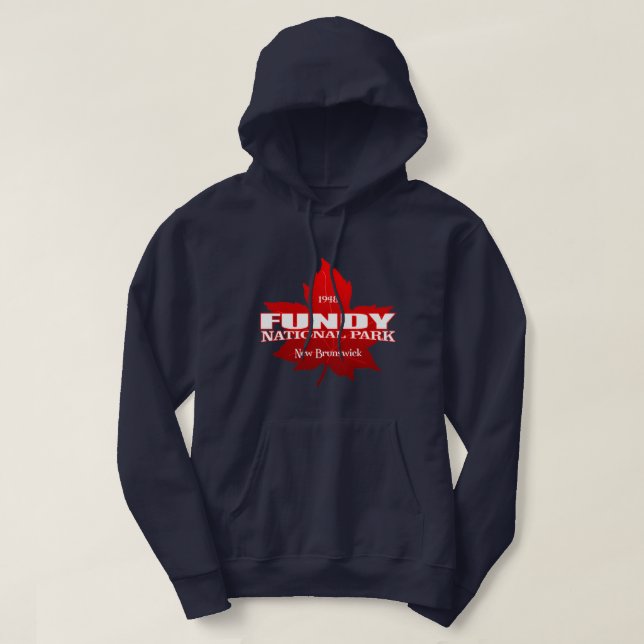 Fundy NP (Maple löv) Hoodie (Design framsida)