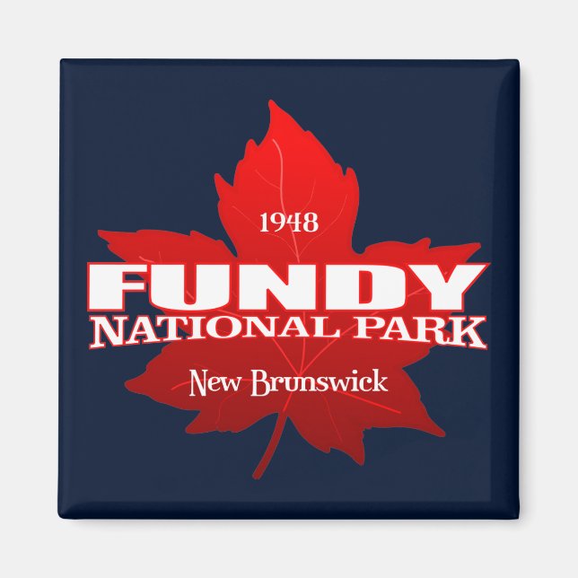 Fundy NP (Maple löv) Magnet (Framsidan)