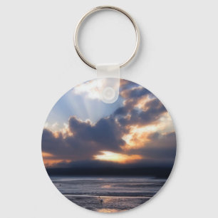 Fundy solnedgång Keychain Nyckelring