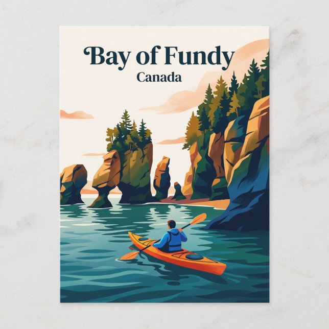 Fundybukten, Kanada Vykort (Framsida)