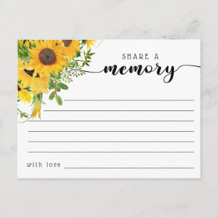 Funeral a Memory CondolCard Vykort