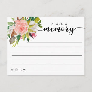 Funeral a Memory CondolCard Vykort
