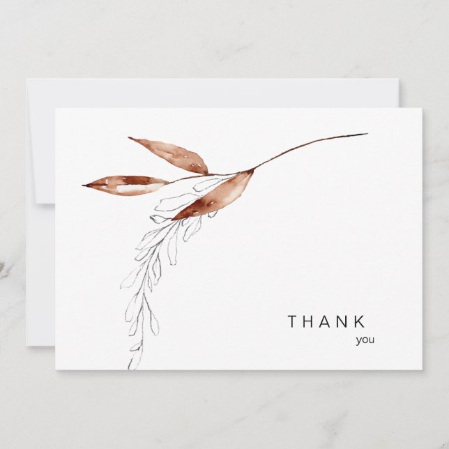 Funeral Bereavement Fall Tack Kort (Framsida)