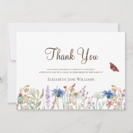 Funeral Bereavement Wildblomme Tack