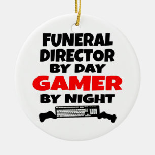 Funeral Director Gamer Julgransprydnad Keramik