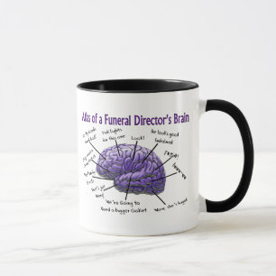 Funeral Director/Mortician Funny Brain Design Mugg