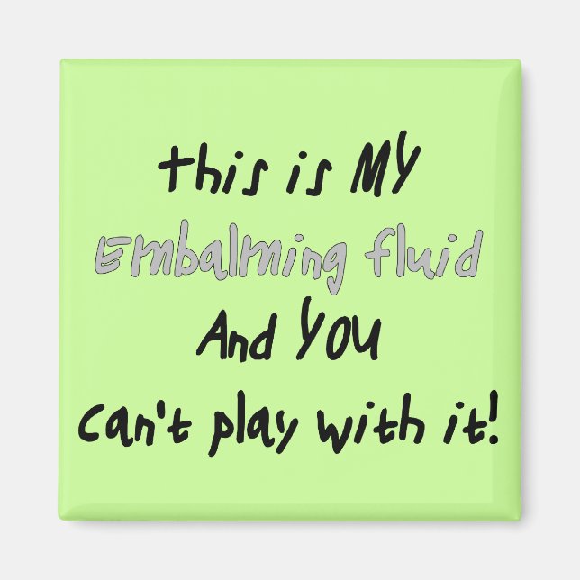 Funeral Director/Mortician Funny Gifts Magnet (Framsidan)