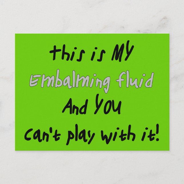 Funeral Director/Mortician Funny Gifts Vykort (Framsida)