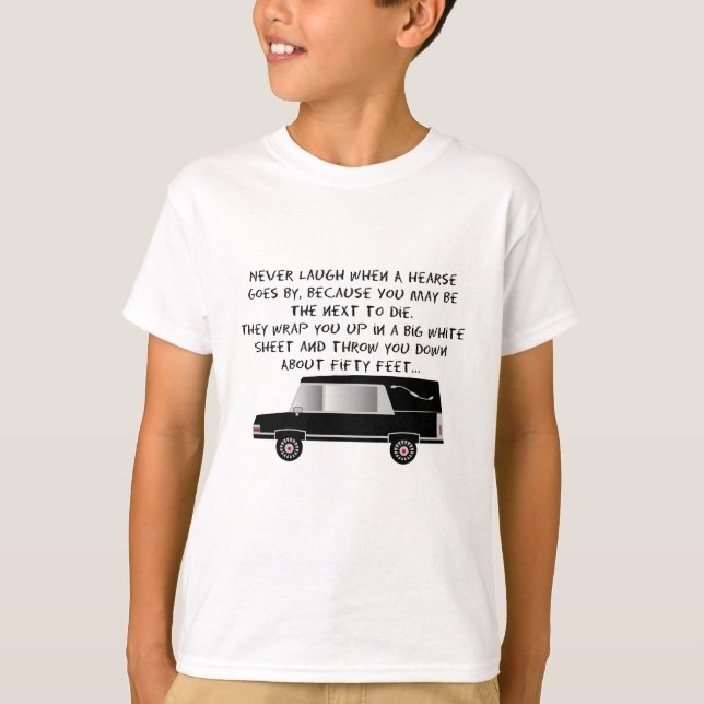 Funeral Director/Mortician Funny Hearse Design Tee (Framsida)