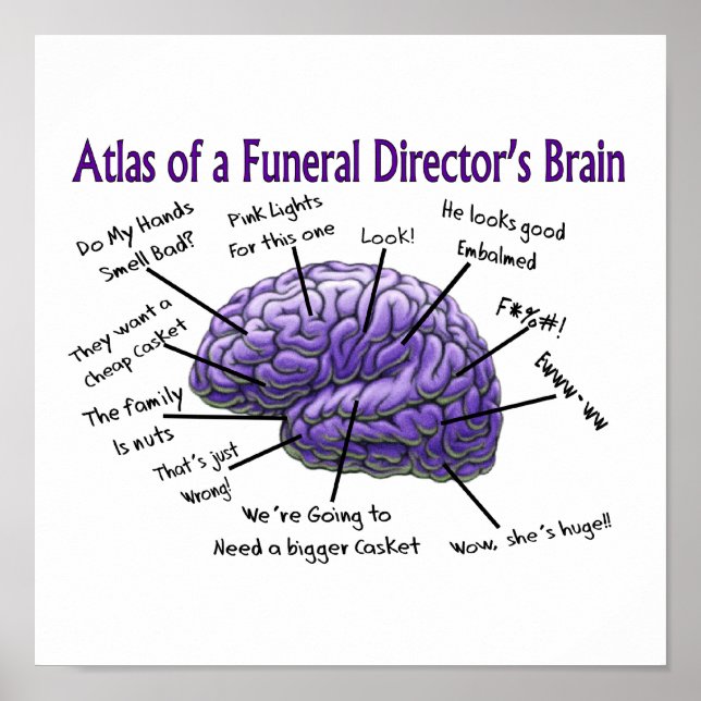 Funeral Director/Mortician Funny Poster (Framsidan)