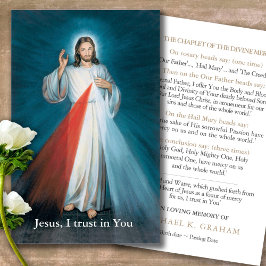 Funeral Divine Mercy Chaplet Prayer Sympathy Cards Visitkort