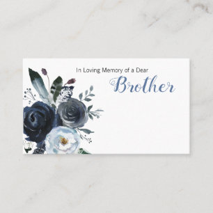 Funeral Florist Brother-meddelande Visitkort