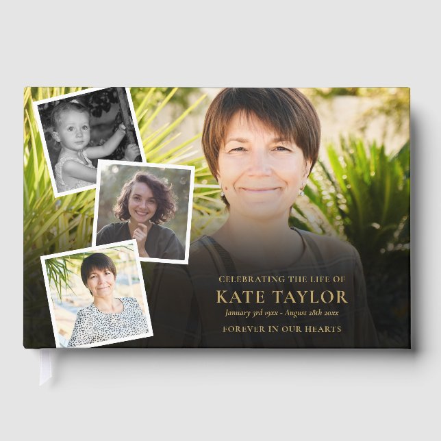 Funeral för fotokollage gästböcker (Framsida)