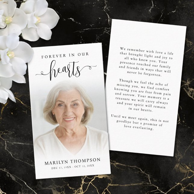 Funeral Forever i vårt fotopapperkort Visitkort (Skapare uppladdad)