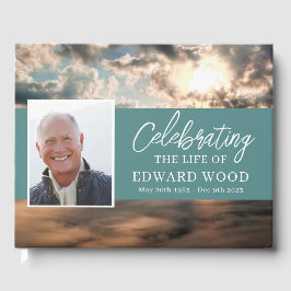 Funeral Guest Bok med Mountain Top Photo