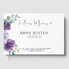 Funeral Guest Book - Editable  Gästböcker