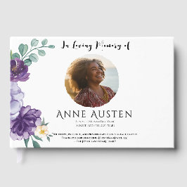 Funeral Guest Book - Editable  Gästböcker
