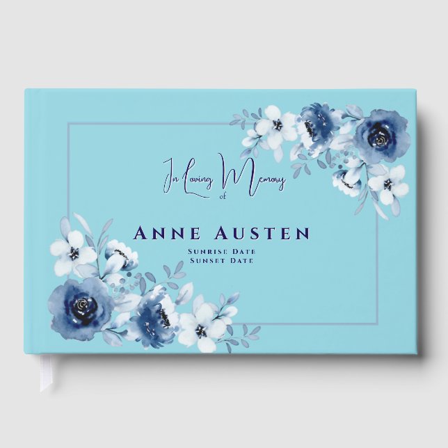 Funeral Guest Book Gästböcker (Framsida)