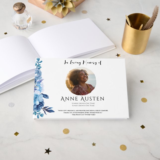 Funeral Guest Book Gästböcker (Framsida öppen)