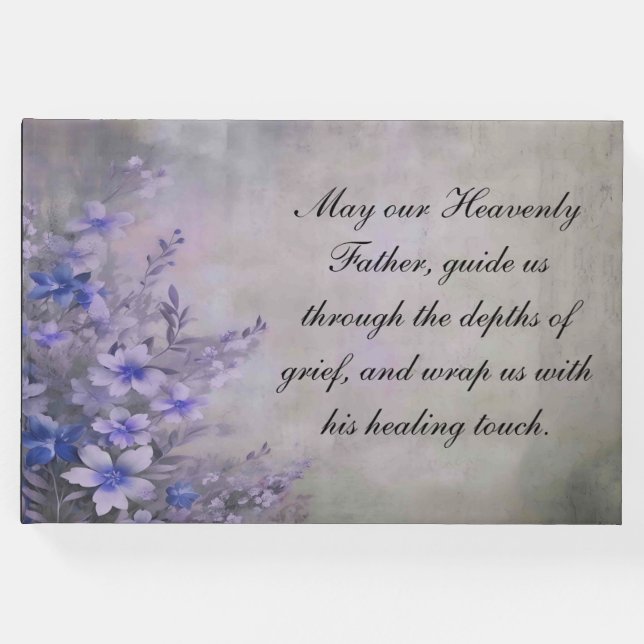 Funeral Guestbook Memorial Sentiments Gästböcker (Framsida)