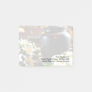Funeral Home Funeral Director - enkel Post-it Block