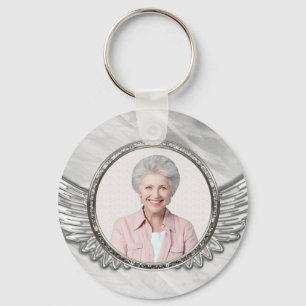 Funeral Keychain för foto Memorial Nyckelring