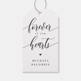 Funeral, ljus, modern kalligrafi, svart skript presentetikett