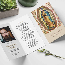 Funeral Loss Guadalupe Prayer Sympathy Cards Kort
