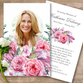 Funeral Loss Land Garden Prayer Sympathy Cards Visitkort