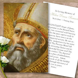 Funeral Loss St Augustine Prayer Sympathy Cards Visitkort