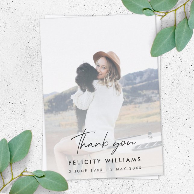 Funeral Memorial | Firande i Life-sympati Tack Kort (Skapare uppladdad)