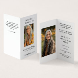 Funeral Memorial Firande i Life Tack Kort