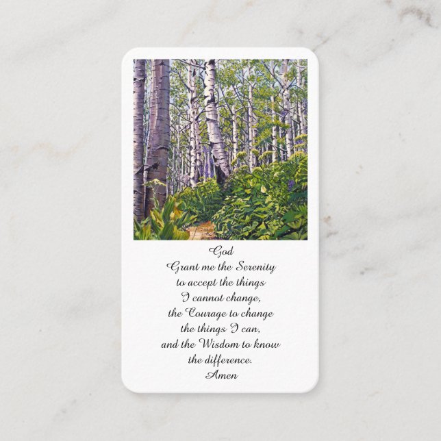 Funeral Memorial Firande of Life Card Visitkort (Framsida)