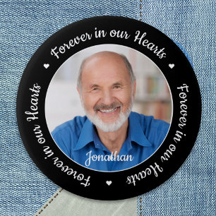 Funeral Memorial Forever i vårt Hearts Photo Knapp