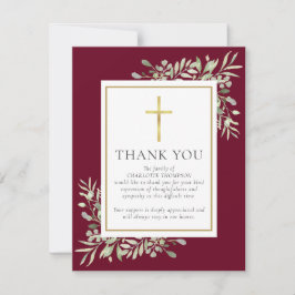Funeral Memorial Greenery Christian Photo Tack Kort