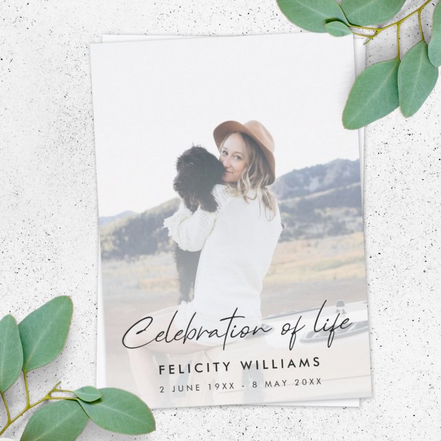 Funeral Memorial | Informellt Firande i Life Inbjudningar (Skapare uppladdad)