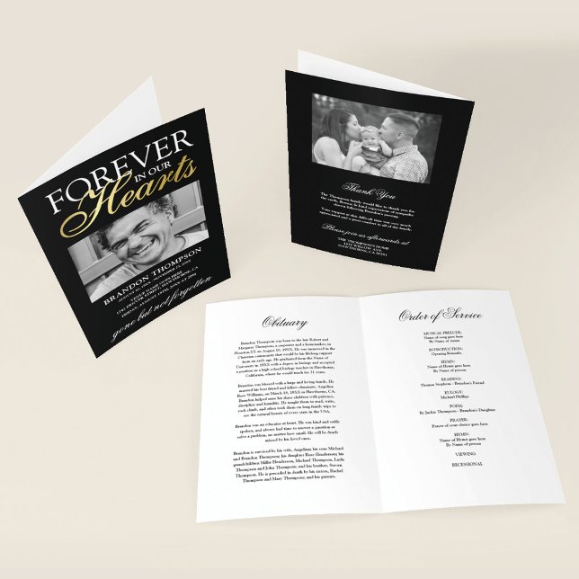 Funeral Memorial Order Order Program (Skapare uppladdad)