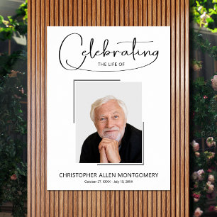 Funeral Memorial Photo Firande of Life Poster