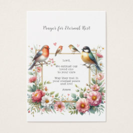 Funeral/Memorial Prayer Card for Everse Rest Visitkort