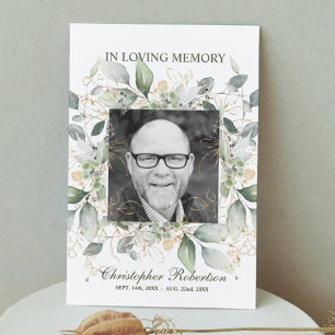 Funeral Memorial Sympathy Dikt Prayer Tack Kort