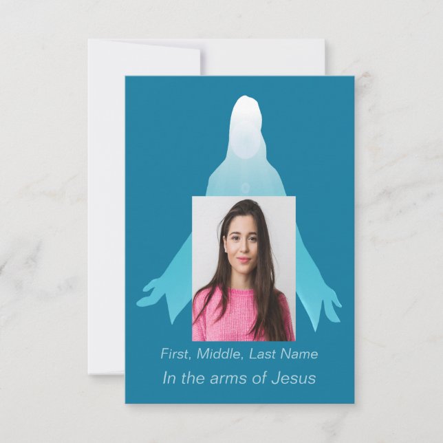 Funeral Memorial Tack Jesus (Framsida)