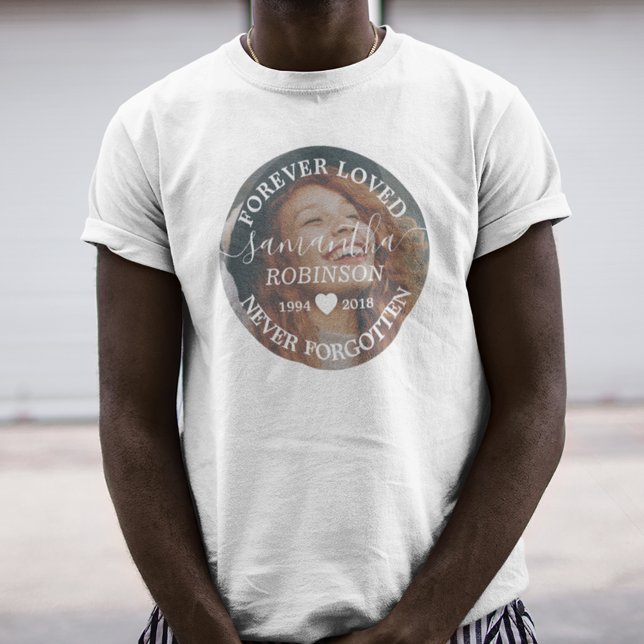 Funeral Memorial Vigil Photo T Shirt (Skapare uppladdad)