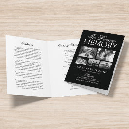 Funeral Obituary Order of Service 5 Photo Program
