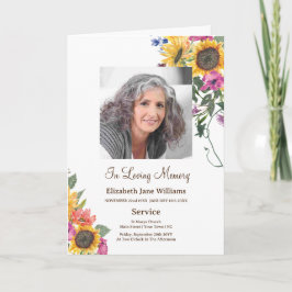 Funeral Obituary Order Service Photo Program