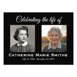 Funeral or Memorial Double Image Fototryck