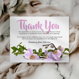 Funeral Orchid Photo Tack Kort