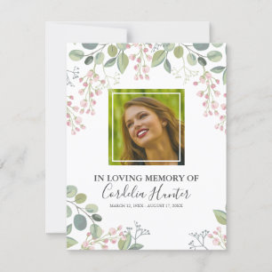 Funeral Order of Service   Blommar för Rosa av Ele